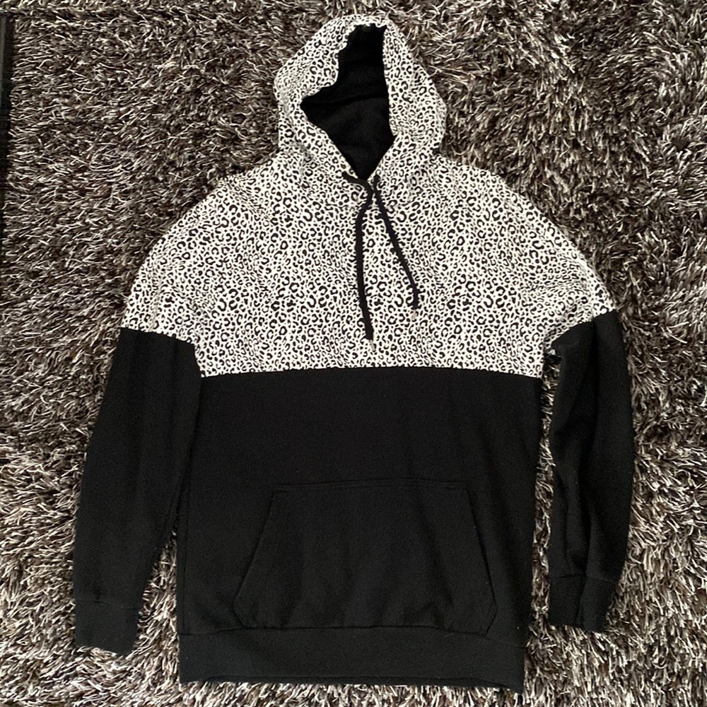 21 Men Zebra Print Hoodie